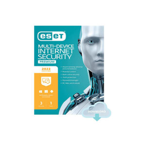 ESET Multi-Device Internet Security Premium | Edition | 3 Devices | 1 Year | Antivirus Software